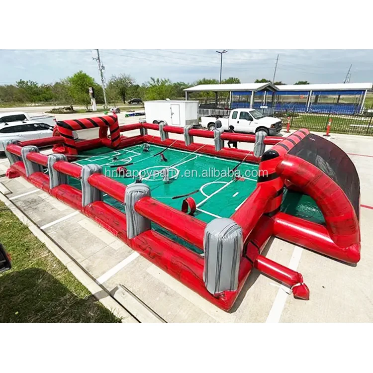 Outdoor Rental Soccer Field Outdoor  Inflatable Sports Games Inflatable Foosball Field for Kids and Adults