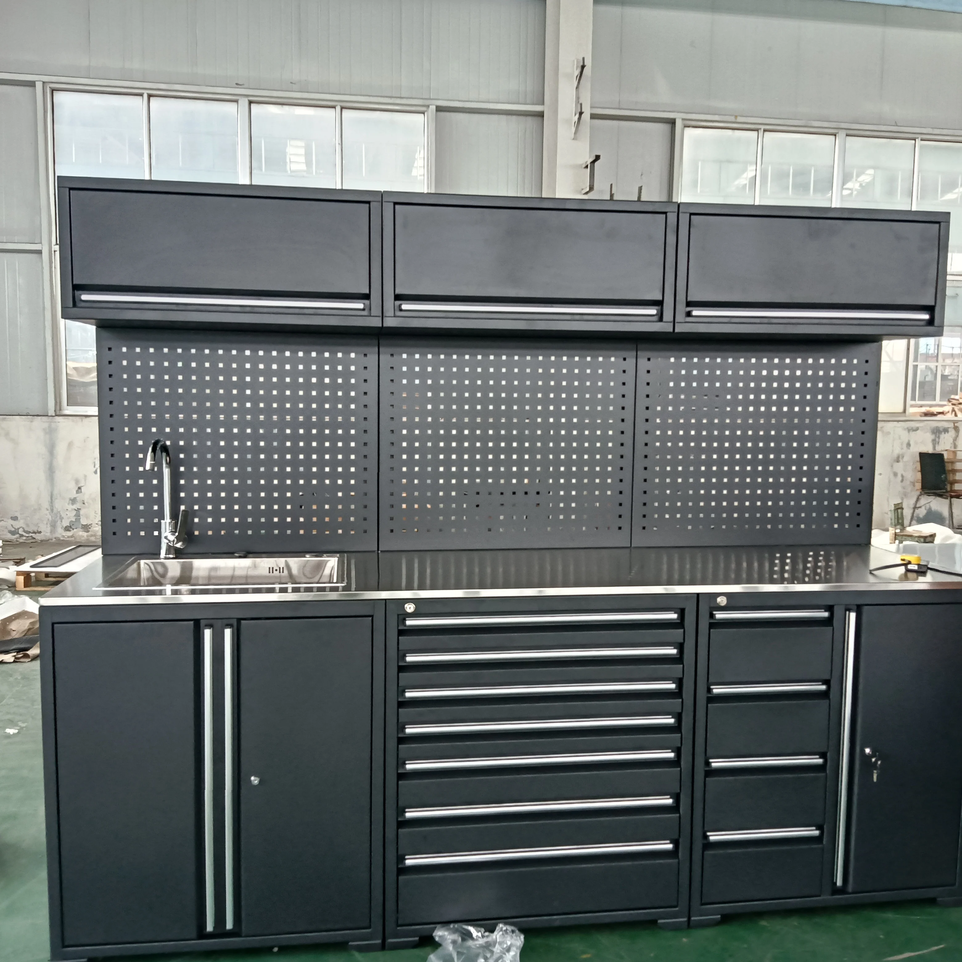 Metal Steel Durable Odm Powder Coated Tool Cabinets Storage Garage Workbench