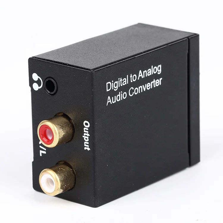 Digital to Analog Audio Converter+3.5 Coaxial or Toslink digital audio signals to analog L/R audio
