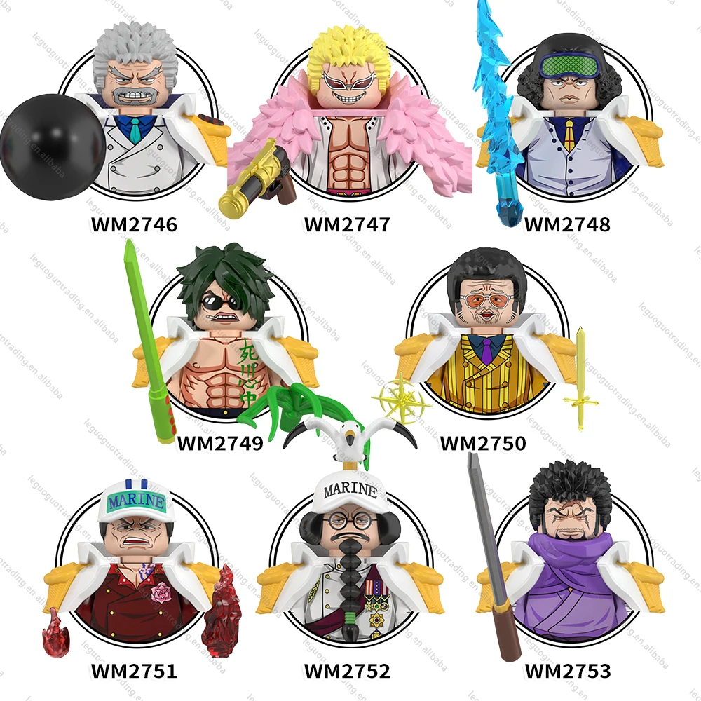 LEGUOGUO Anime Luffy Ace Boa Hancock Sanji juguetes mini toys building blocks sets Toys for kids WM6187-WM6190