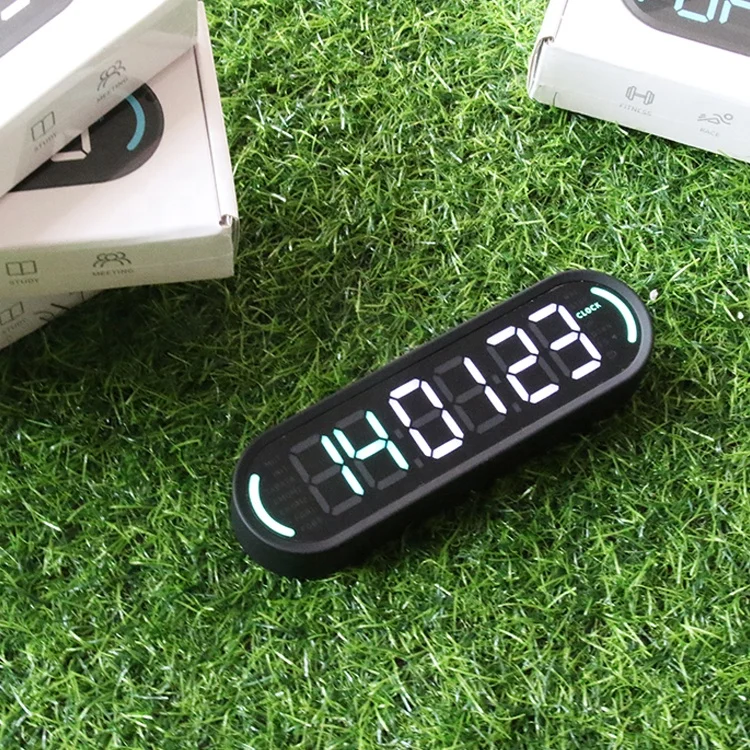 Portable LED Display Digital Timer Non-slip Design Mini Gym Timer
