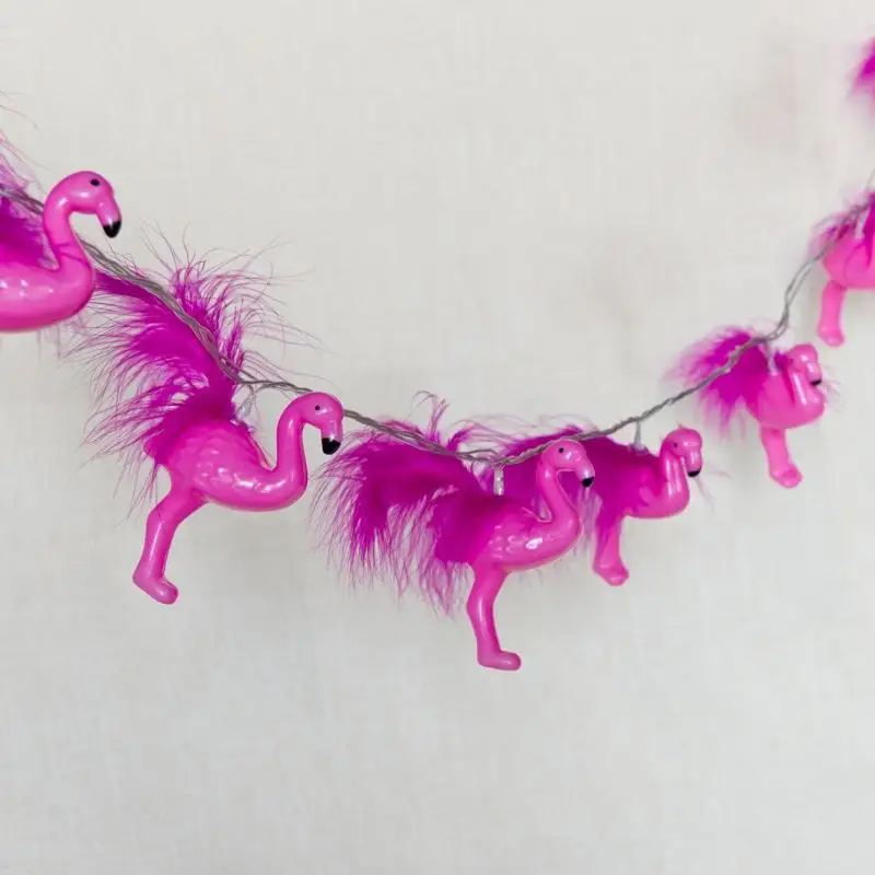 Evermore Outdoor Indoor Waterproof 10 Lights Flamingo Led Fairy Christmas String Lights