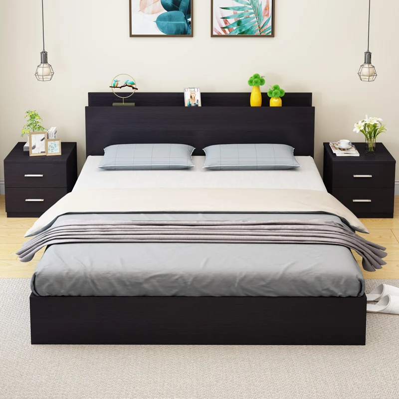 
modern bedroom furniture Board type bed The bed of cheap 