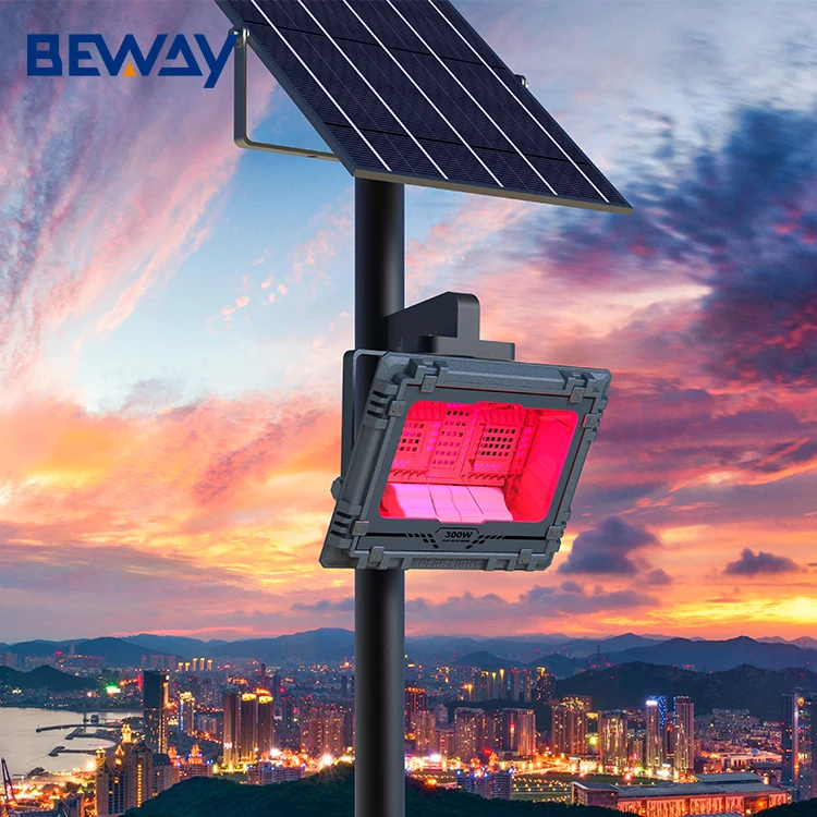 Wholesale Price IP65 Outdoor Waterproof 60w 100w 200w 300w 500w 800w Battery Powered RGB Led Solar Flood Light