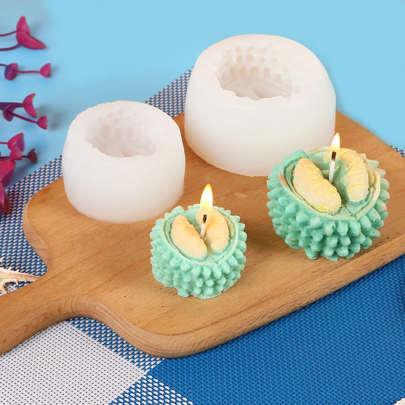 Lemon Durian Mangosteen Fruits Silicone Resin Mold Mousse Cake Chocolate Mold DIY Candle Aromatherapy Soap Casting