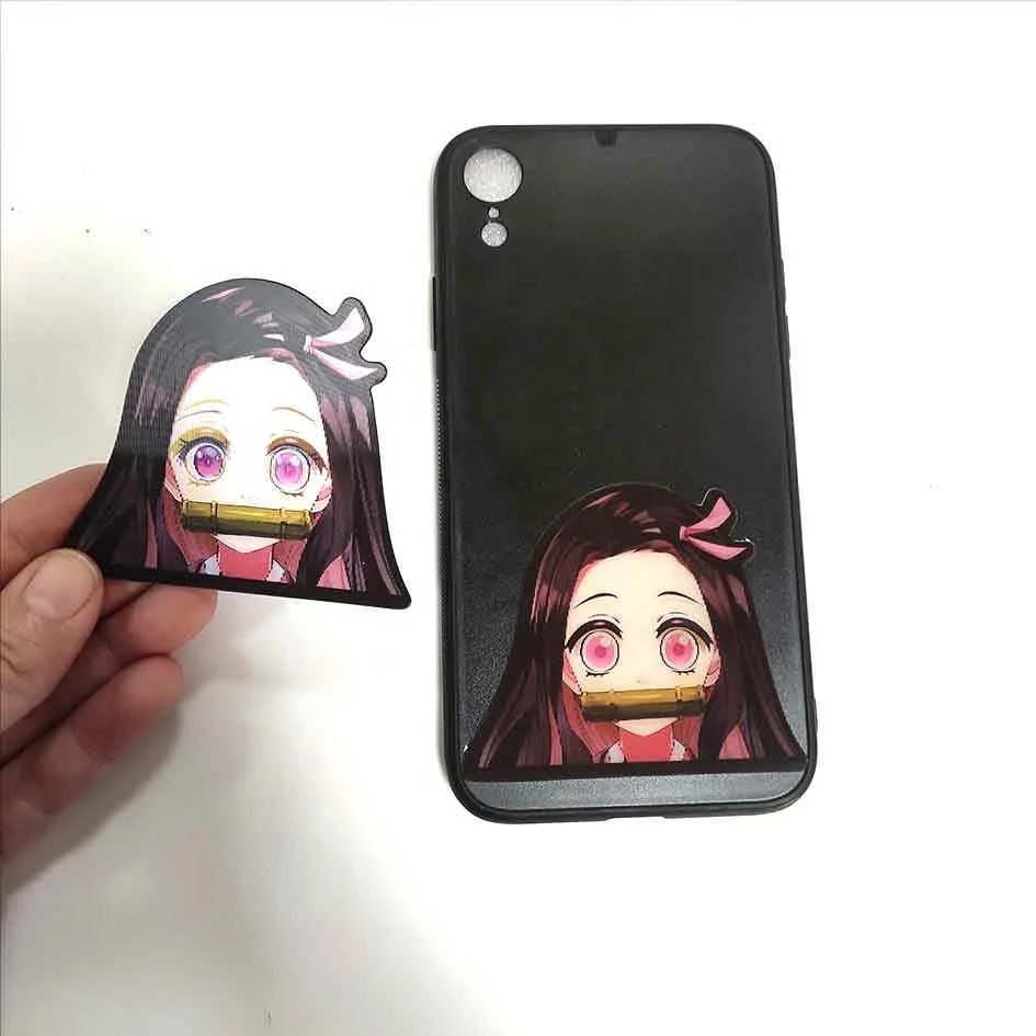 Wholesale 3D Motion Sticker Lenticular Anime Waterproof Car Decals Anime Sticker For phone decor