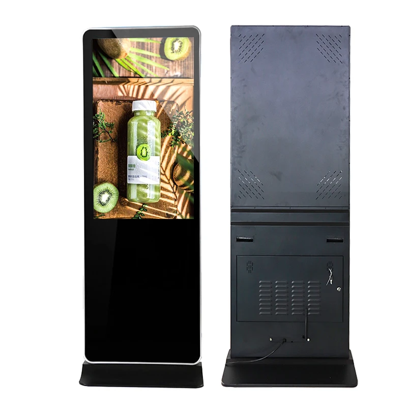 
Hot 43 inch lcd media player floor standing digital signage menu boards lcd advertising display wifi lcd screen maker ads 