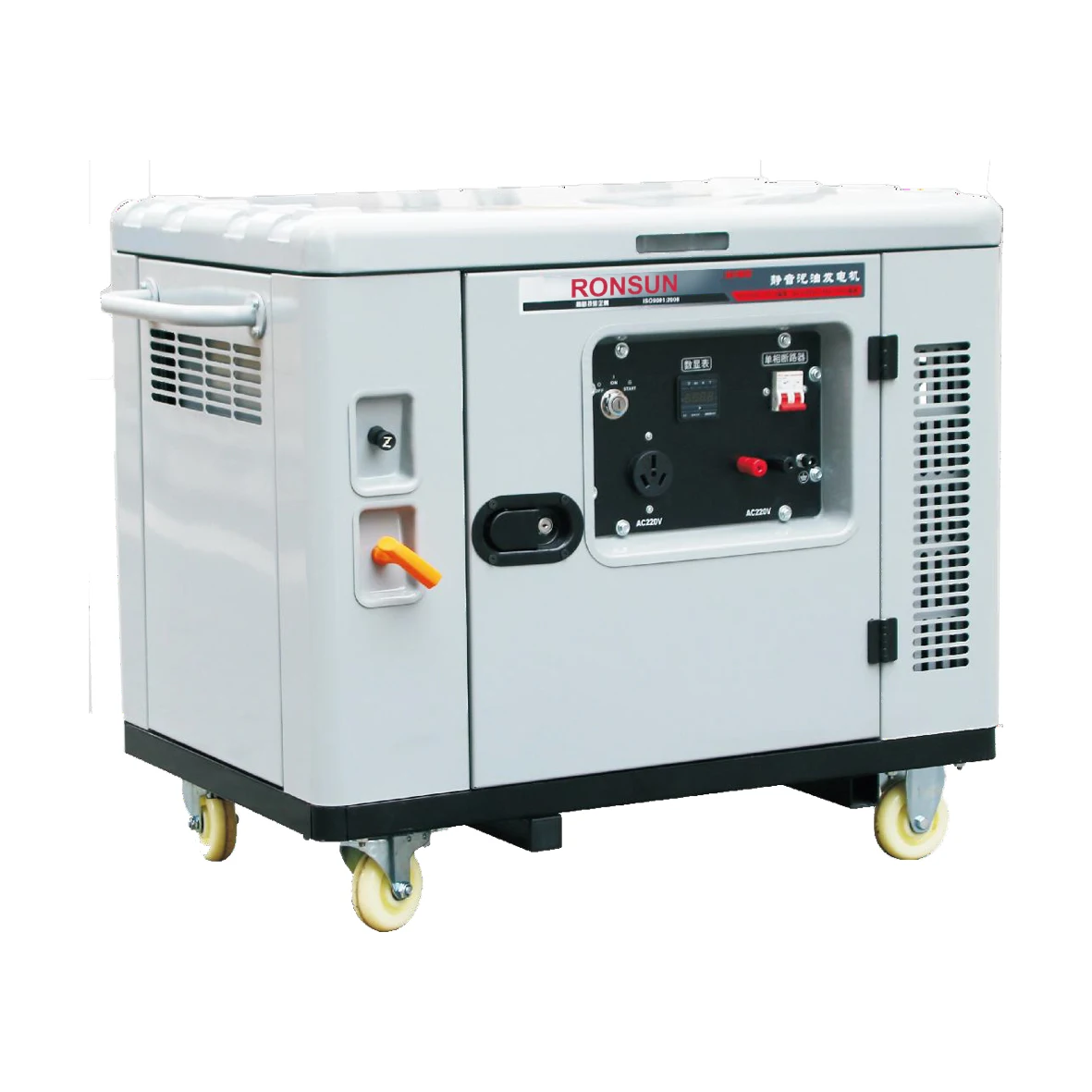 50kW Water cooled 90# Gasoline Copper rotor Portable silent 400/230V 3P CE approved generator with inverter engine motor
