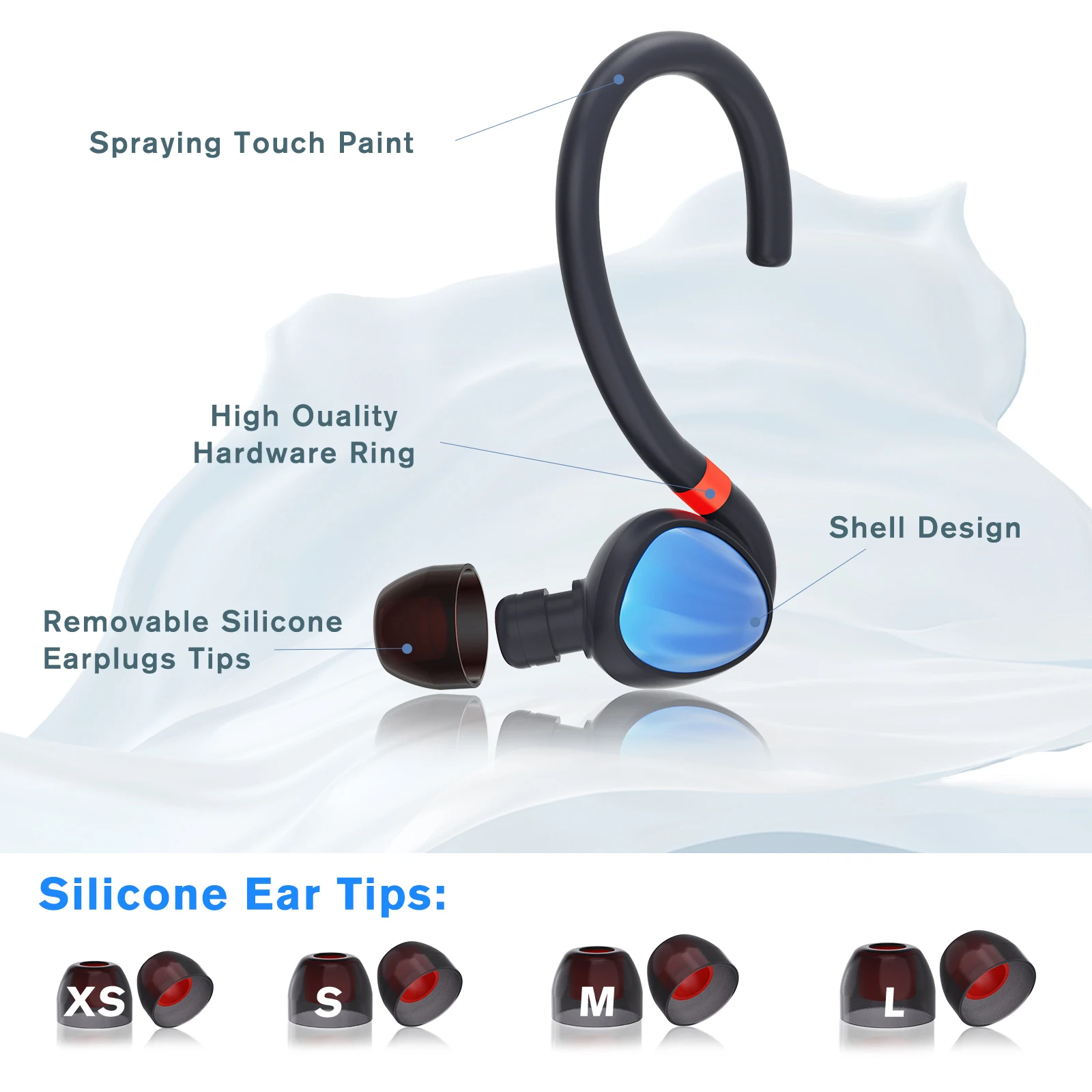 Wholesale Custom LOGO Ear plugs Sound Reducing Concert Adjustable Hearing Protection Silicone EarPlugs For Sleep