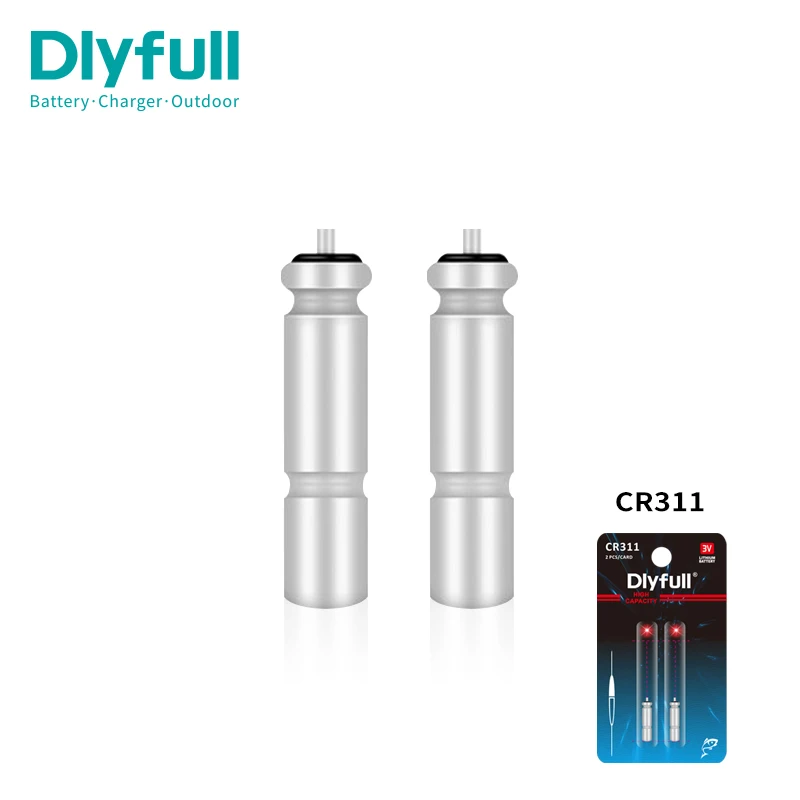 Dlyfull 3V 5mAh Lithium Battery cell CR311 for LED fishing float luminous fish buoy
