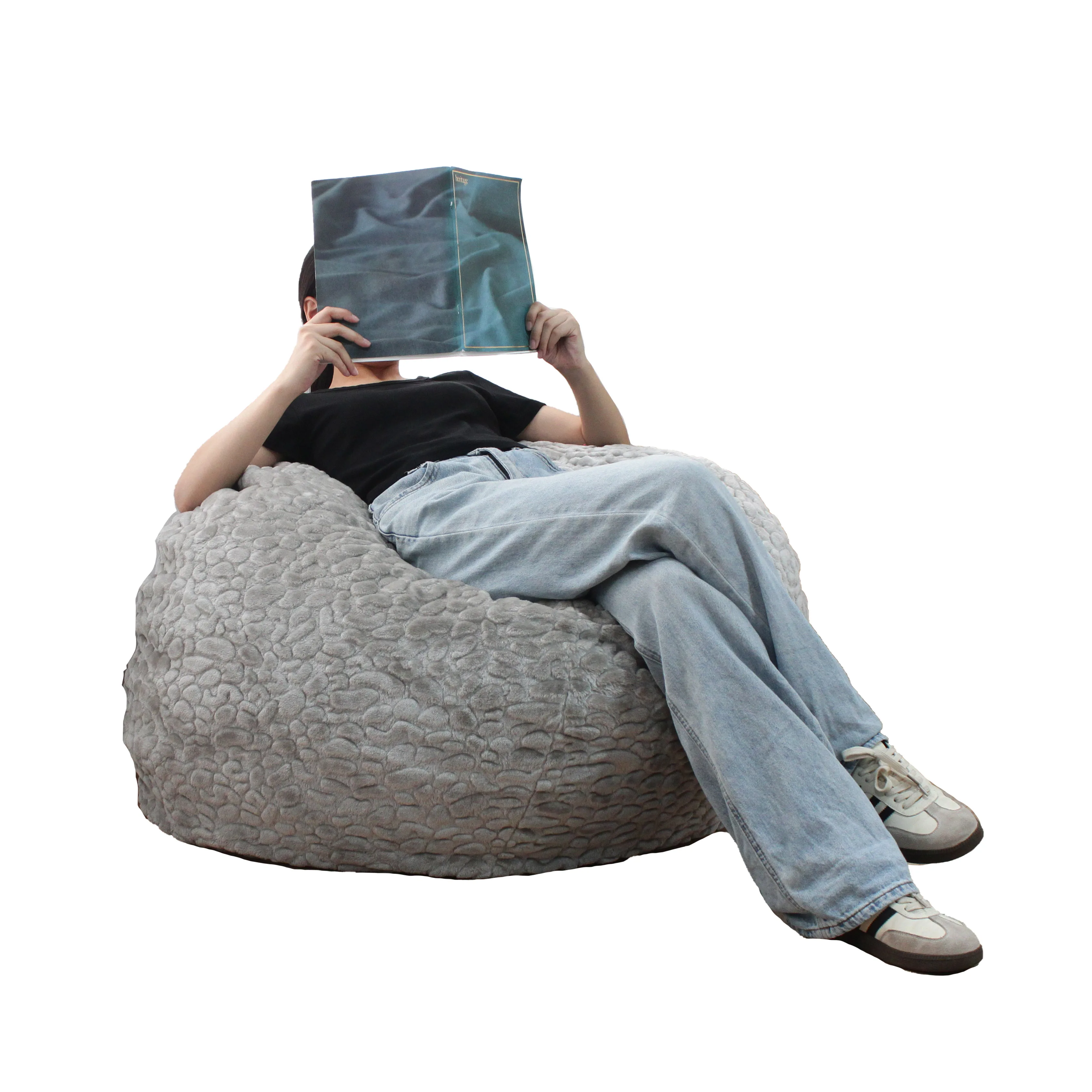 Amity Living Room Sofas Compressed Bean Bag Chairs Giant Beanbag Home Furniture Fabric Single Sofa Couch