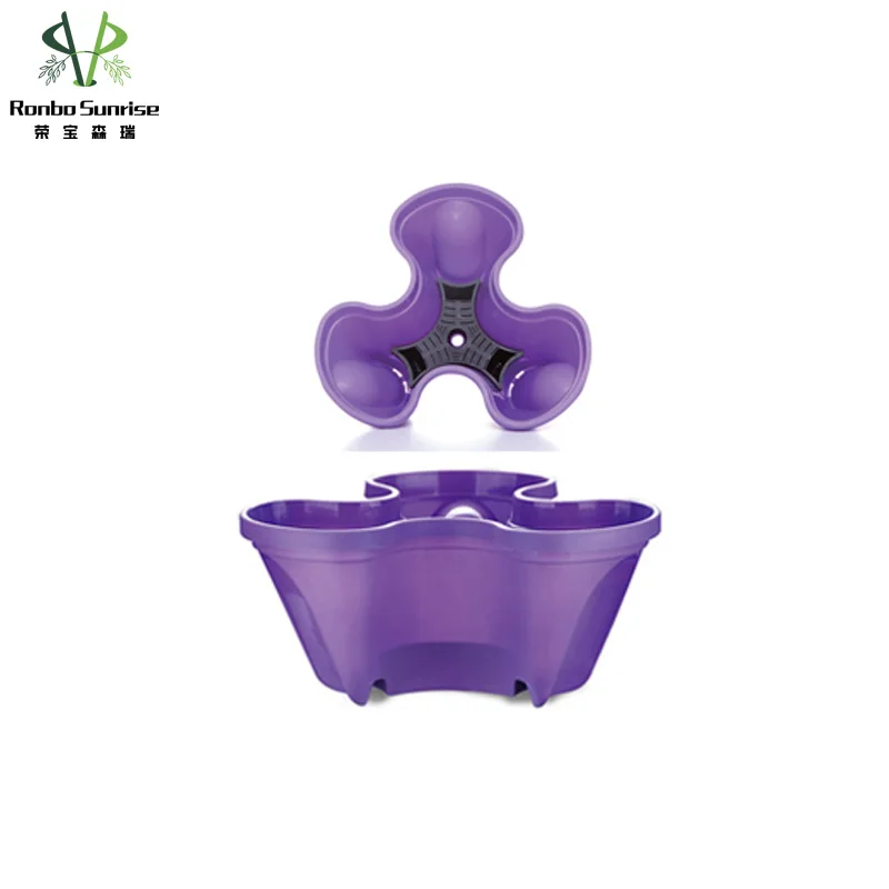 Gardening Stackable Planter Strawberry Planter Tower 5 Tier Herb  Tower Stackable Plastic Flower Pots