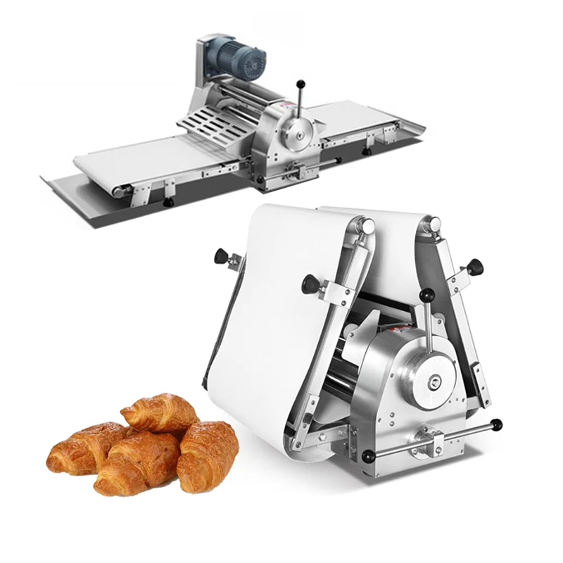 Commercial High Efficiency Electric Pizza Dough Press Machine Automatic Bakery Equipment Bread and Flour Mill Use