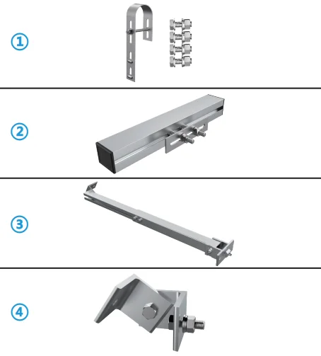 Wholesale Europe Solar Panel Rack Kits OF Balcony Home Solar Balcony Plant Power System