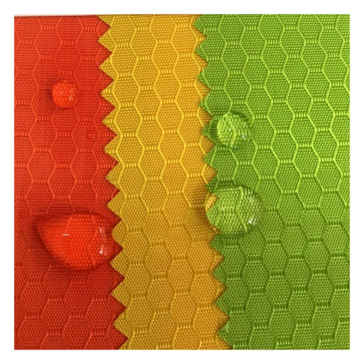 210d waterproof  jacquard honeycomb oxford fabric for bags