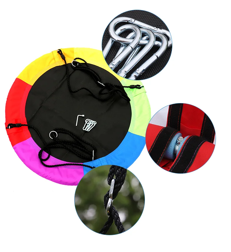 
100cm Large Backyard Round Tree Swing Bird Nest Swing Chair 