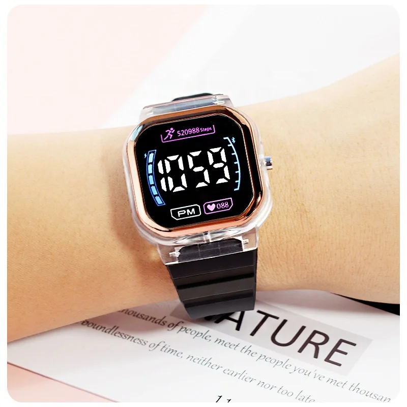Best Sell Cheap M3 cool fashion square wristwatch digital led back-light hand wrist led electronic watches