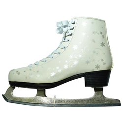 Customized cold-resistant  PVC Ice skating Figure ice skates with EN 15638 test Figure skate with Stainless steel blade