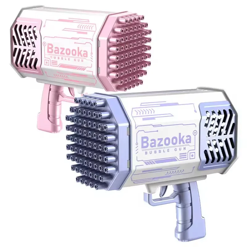 Оптовая продажа Лидер продаж автоматический электрический пистолет-пулемет Bazooka Bubble Gun 69 отверстие Bazoka игрушечный пистолет летняя игрушка