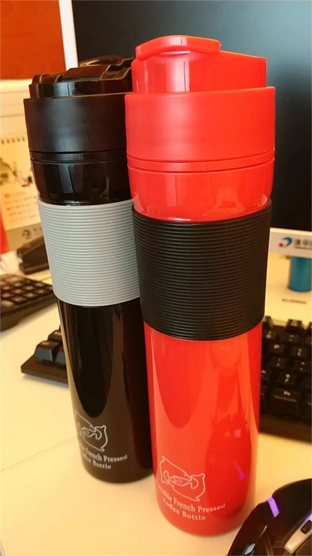 350ML Portable Finest Filtration Water Isolation  French Press which cheap price and Conveniently carry for outdoor usage