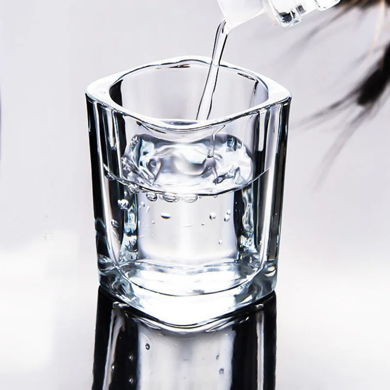 Wholesale Bulk Custom Blank 2oz 65ml Square Wedding Shot Glasses for Whiskey, Tequila, Vodka, Spirits & Liquors