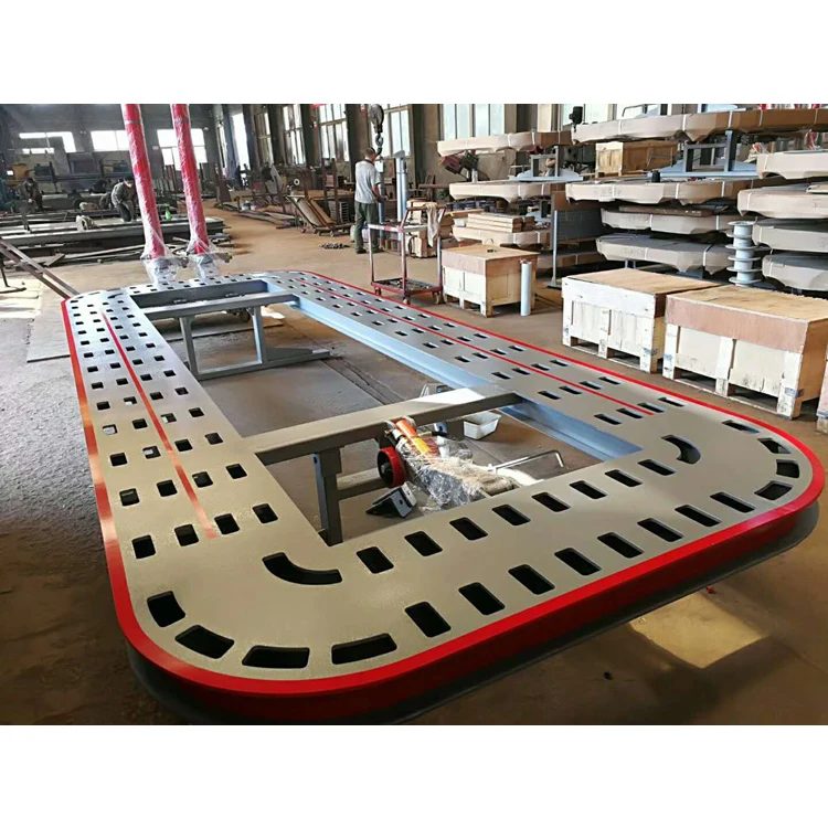 360 degree pulling tower car bench body frame straightening machine