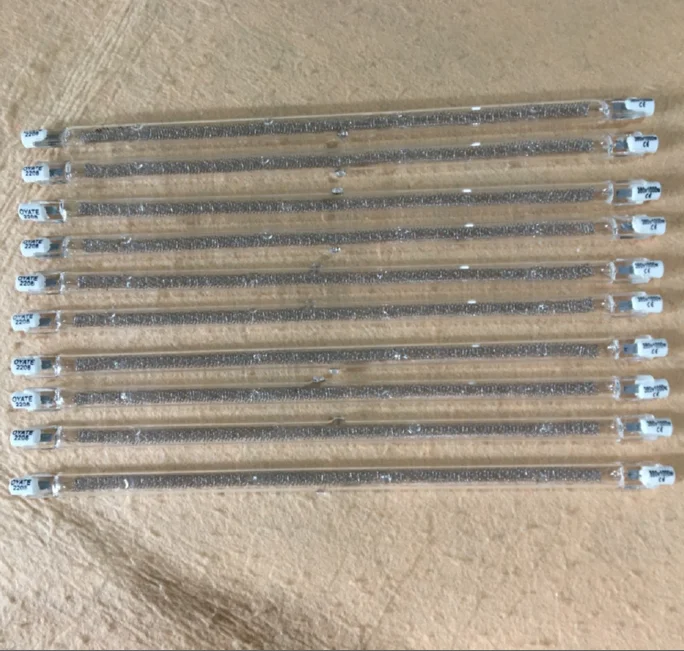 400 Вт кварцевое стекло галогенная длинная волна инфракрасный нагреватель лампа трубка для сушки краски