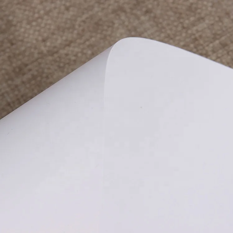 Sand-matte white polypropylene sheet frosted white pp sheet for stationery use