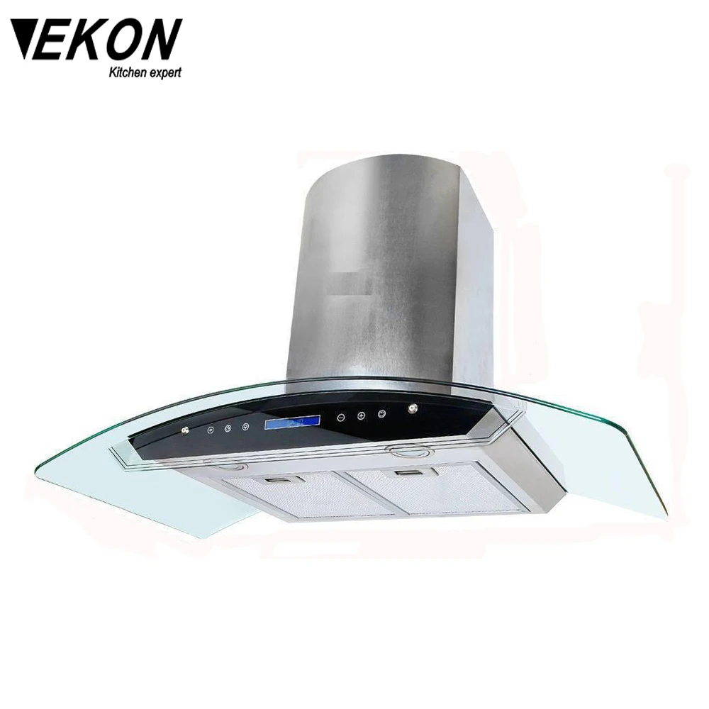3 Speed Push Button T Type 600mm Kitchen Chimney Hood