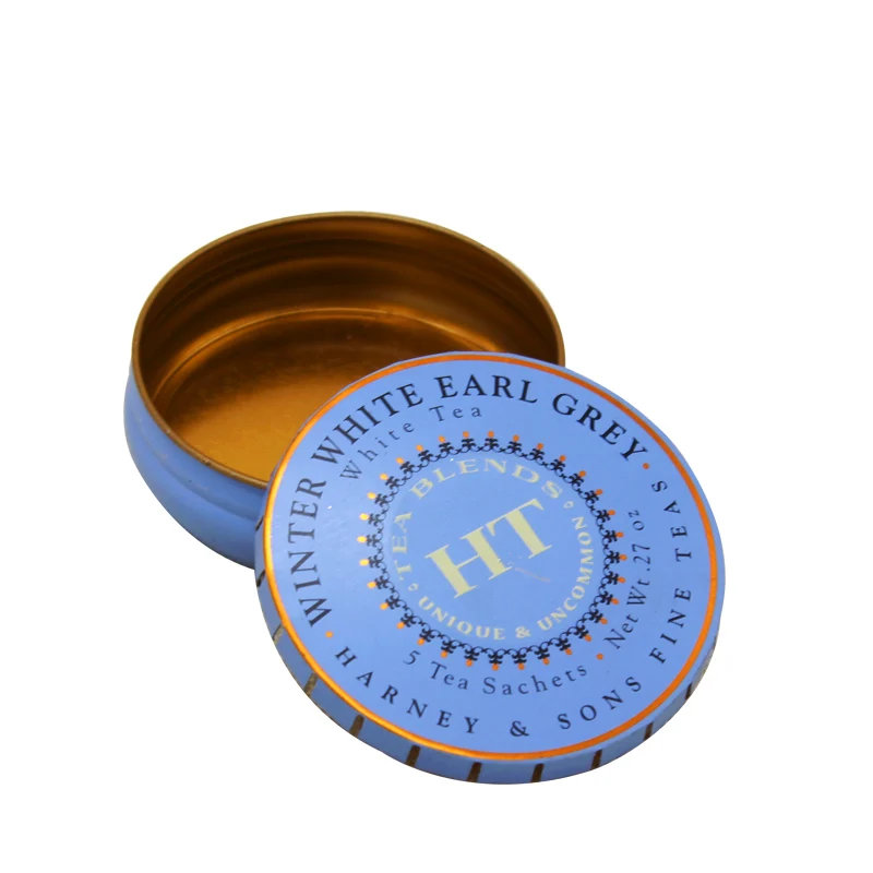 High quality custom printing mint candy tin box metal packaging click clack can chewing gum candies boxes