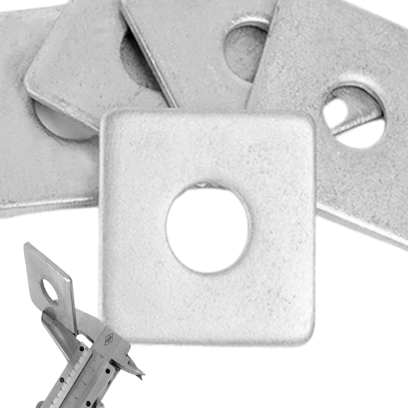 Competitive Price Customized Thickness 4-10mm Washer Shim Stainless Steel Square Washer for Connect