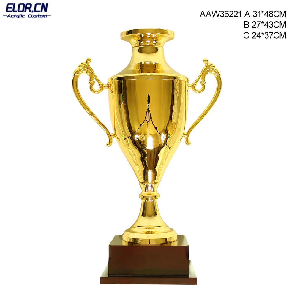ELOR Manufactures Best Price High Quality European Cup Metal Trophy Luxury Award Champions League Trophy