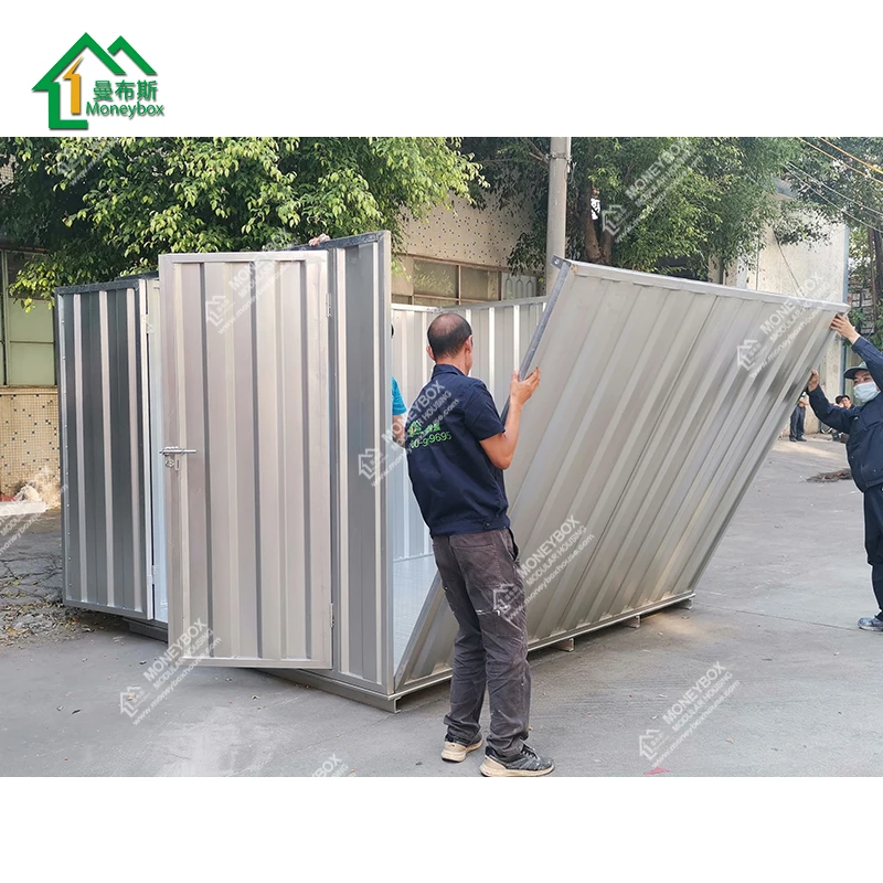 2023 trending product european prefab modular metal steel storage 2x2m folding portable warehouse