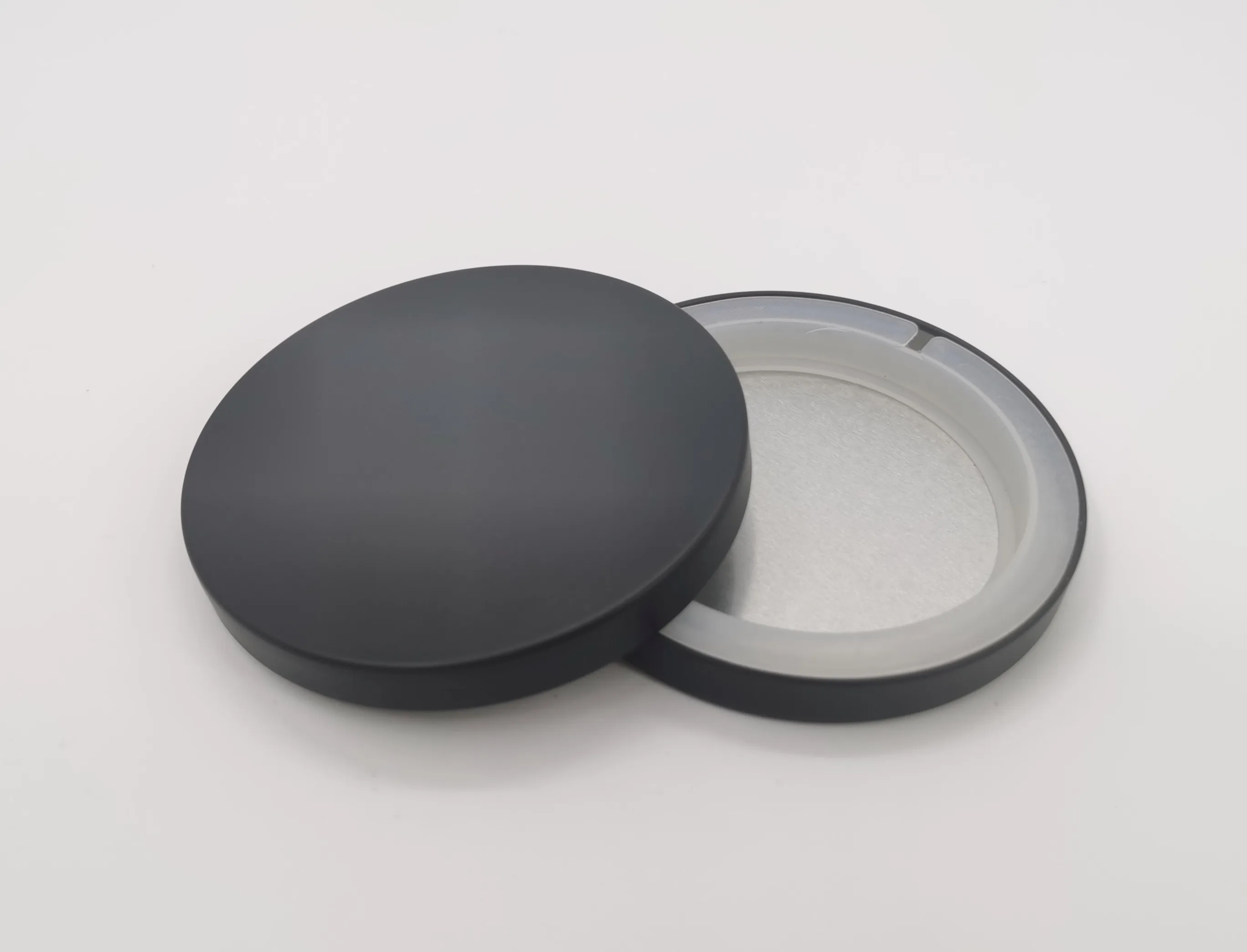 Ready to ship 85mm black matt candle lid metal jar lid tin cover for libbey 918CD/Hexagon glass container