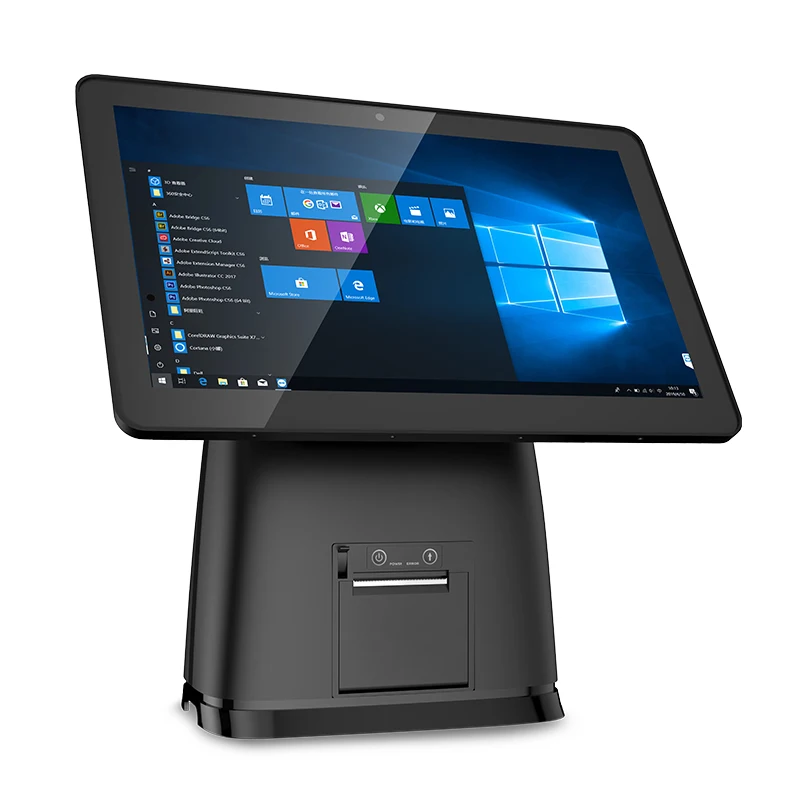 SCS-4000  POS System for Cafes and Small Food Outlets Includes & Receipt Printer Self-Checkout Terminal Built-in ID Card Reader