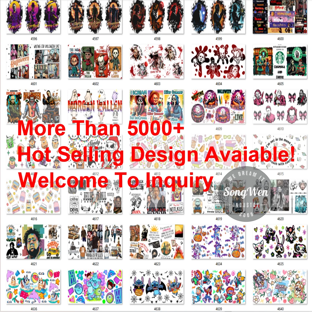 Wholesale uv dtf cup wrap transfers 16oz Princess Transfer Paperhello kitty uv dtf cup wrap transfers Uv Dtf Sticker For Cups