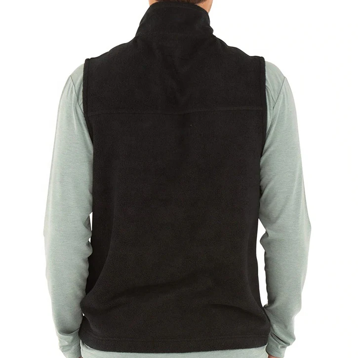 wholesales  High Quality Sleeveless Jacket sportswear jackets  Full Zip Front Stand Collar Polar Fleece Vest jackets  For Men