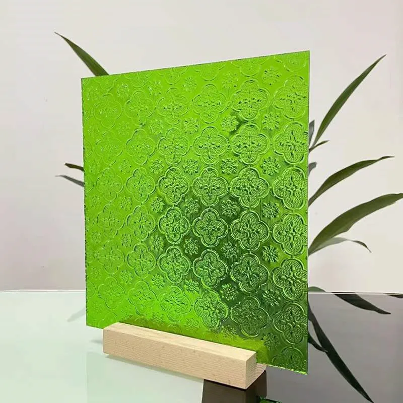 Patterned Glass Supplier From China Glass Factory  3mm 4mm 5mm 6mm For Building Decoration