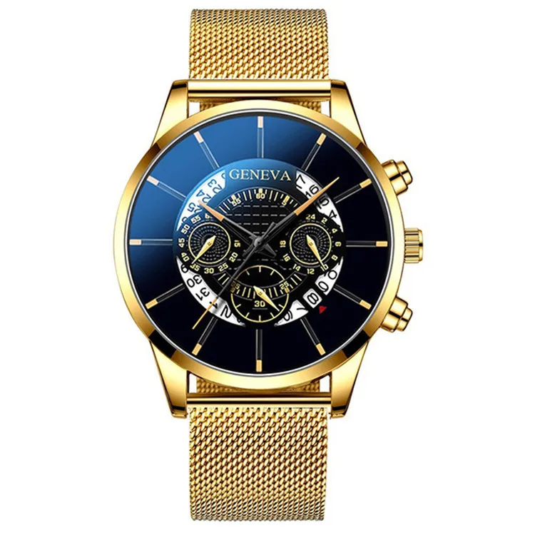 OEM Business casual lady bracelet wrist watches Transparent hollow non-mechanical men and women mesh belt calendar ladies watch