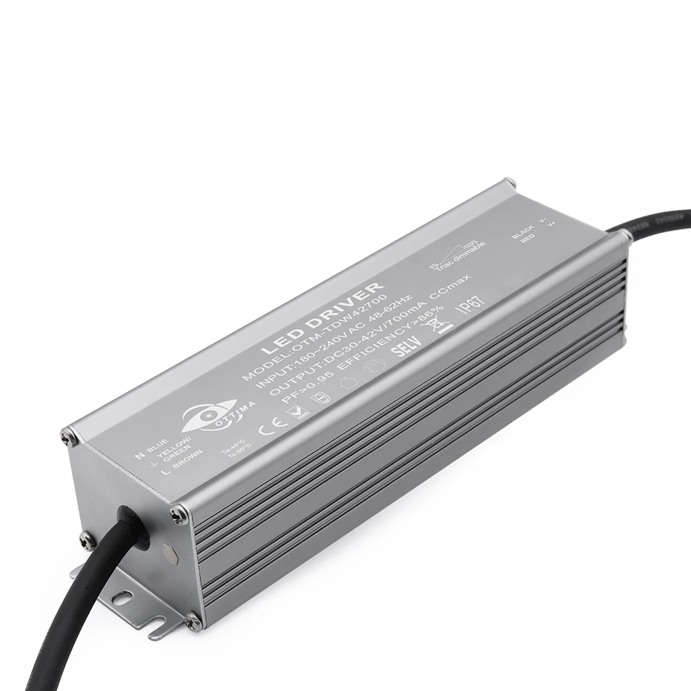 OTM-W33900 30W IP67 triac dimmable constant current led driver 900MA