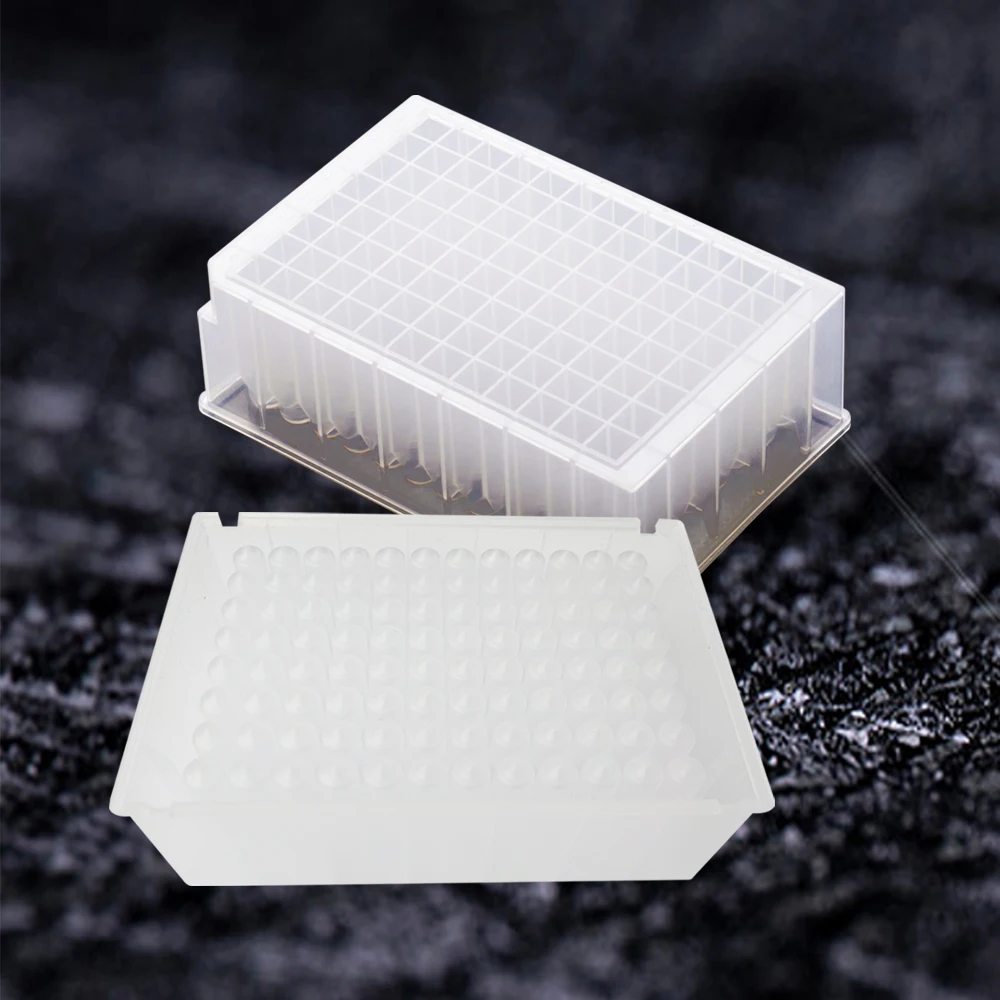 Factory Direct Sales Clear Polypropylene Multifunctional 96 Deep-Well Plates V-Bottom
