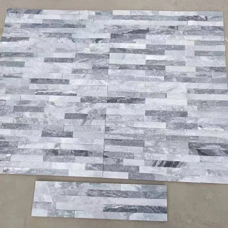 Natural Grey Slate Culture Stone Exterior Wall Cladding Panel