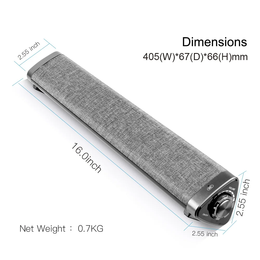 Customized Home Audio Sound Bar TV Soundbar Wireless Multimedia TV Home Theatre System for TV Television and Home Theatre