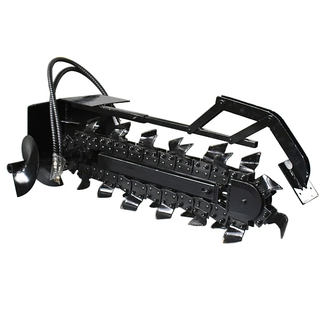 Construction Machinery Attachments Chain drive Trencher for skid loader and front loaders