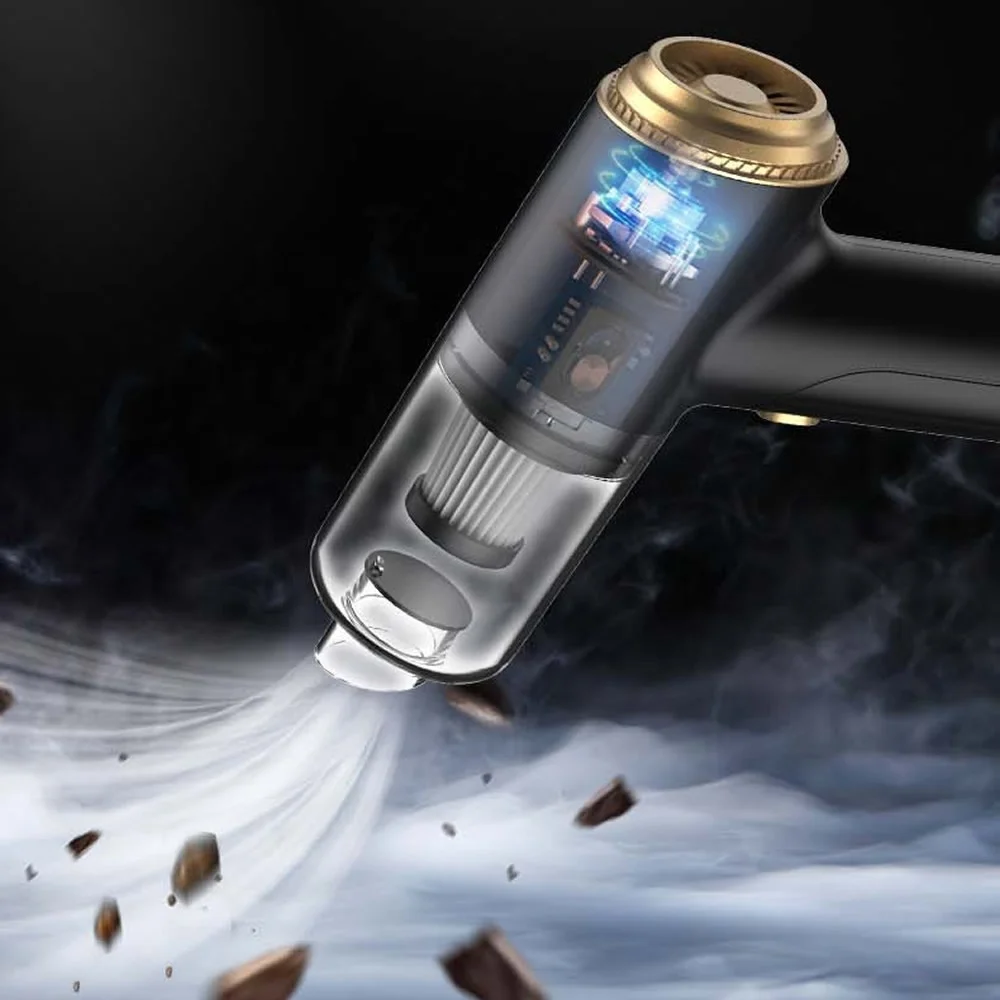 Новый дизайн ручной беспроводной портативный автомобильный пылесос с USB зарядкой и питанием от