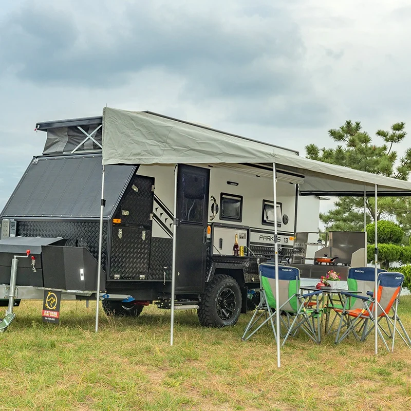 RVHOMELAND Economic and practical house trailer caravan Expandable standards off road caravan