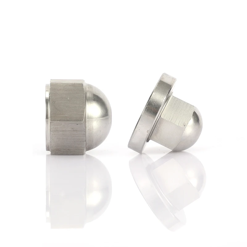 Production price SUS 304 coarse thread Hexagon flange domed cap nut