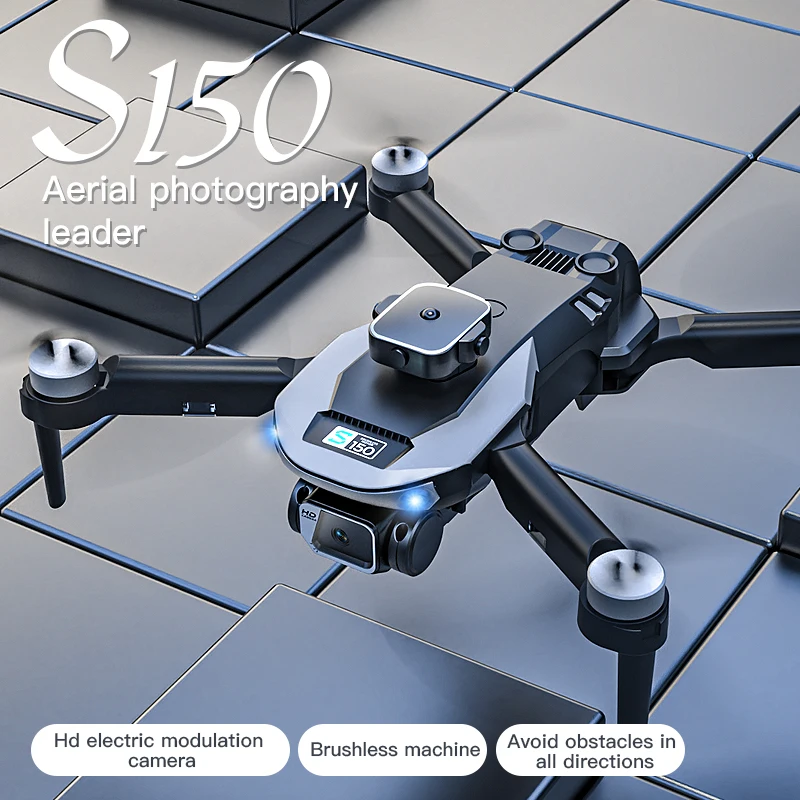 8K HD Optical Flow Electric Adjustable Dual Camera Obstacle Avoidance Flyer Folding  Remote Control Drone