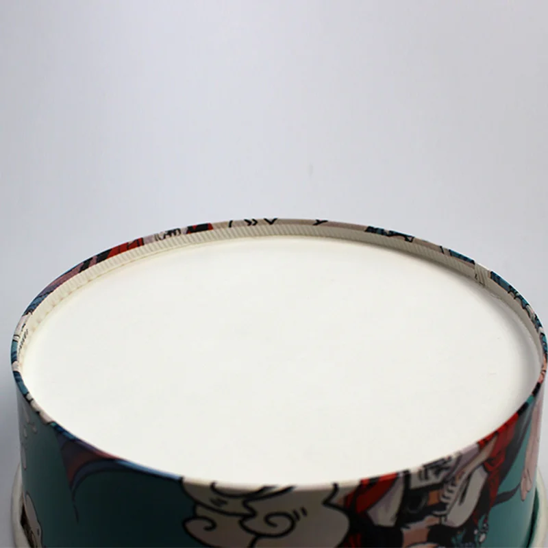 Eco-friendly disposable paper food container paper hot soup 650ml bowl with custom logo printing