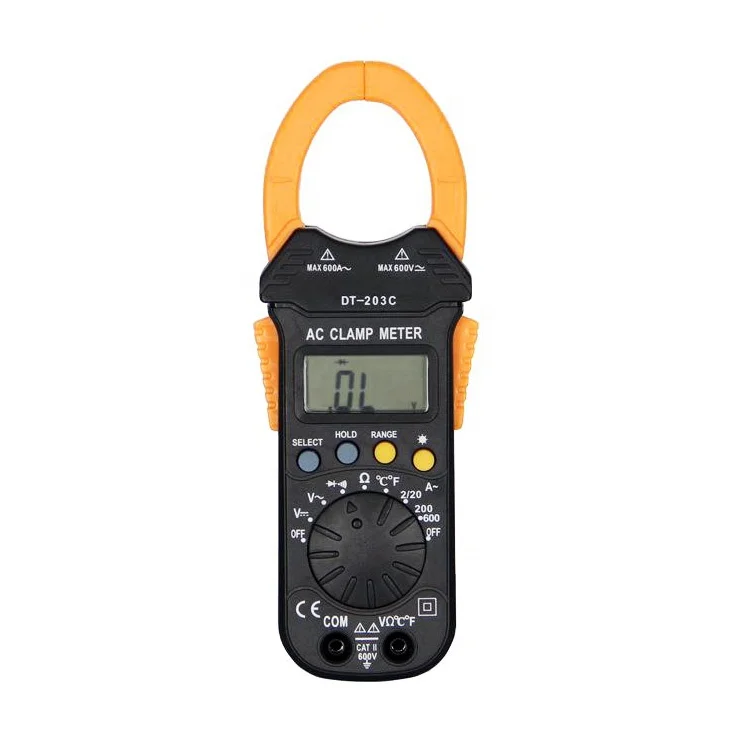 DT203C Digital Multimeter with Clamp Meter Digital Clamp Multimeter